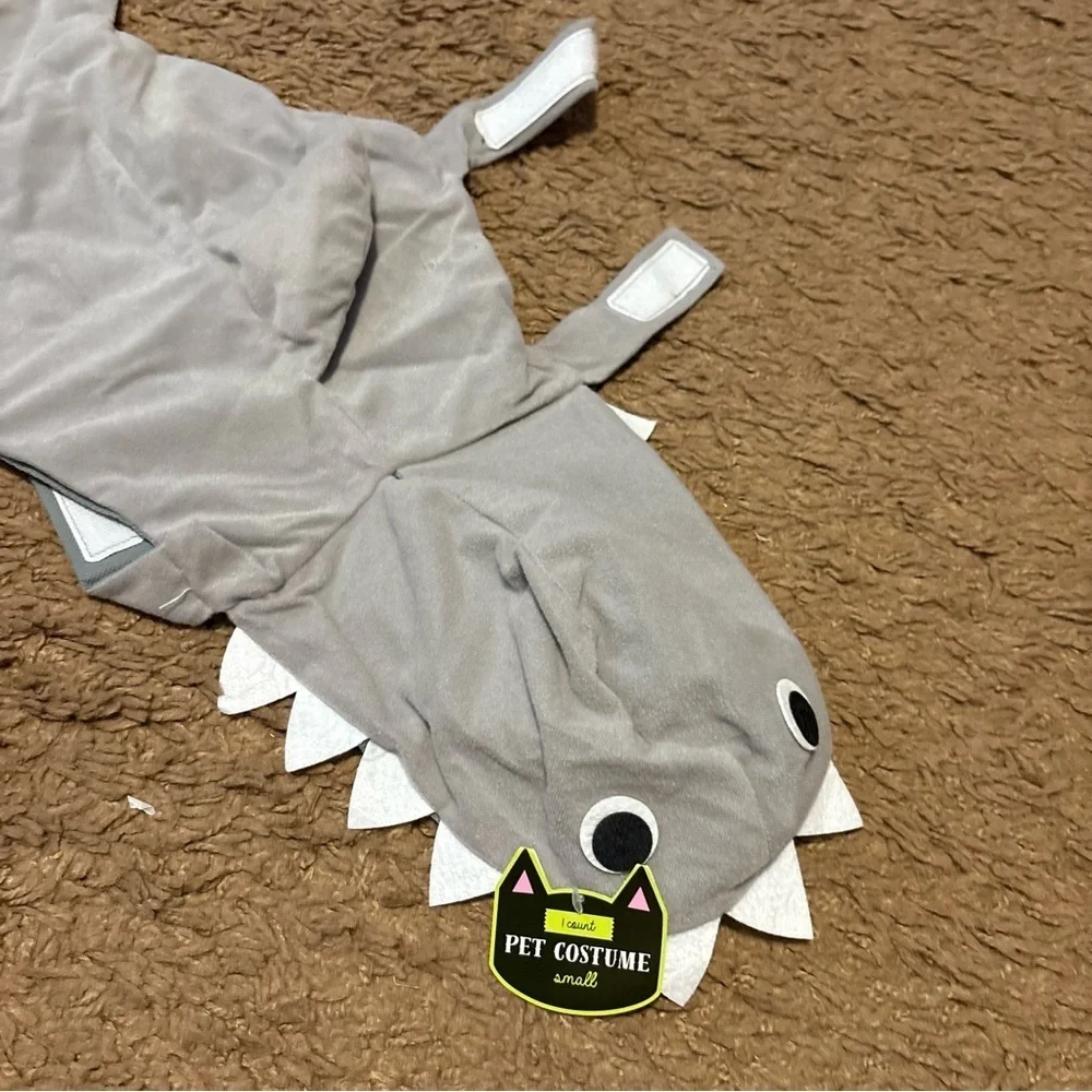 Gray Shark Pet Costume Dog Small NEW Halloween